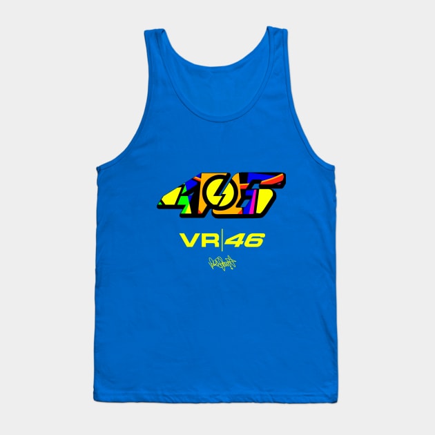 46 Valentino Rossi Logo Tank Top by simple_shop